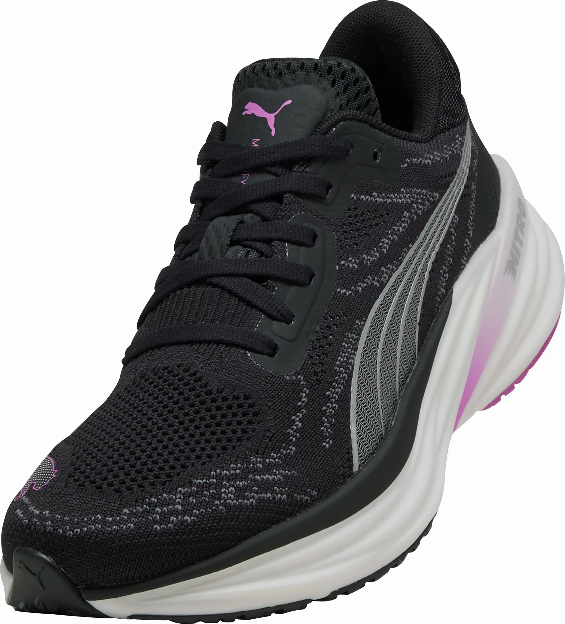 Puma Magnify Nitro 2 Womens Running Shoes - Black Bold Sneakers