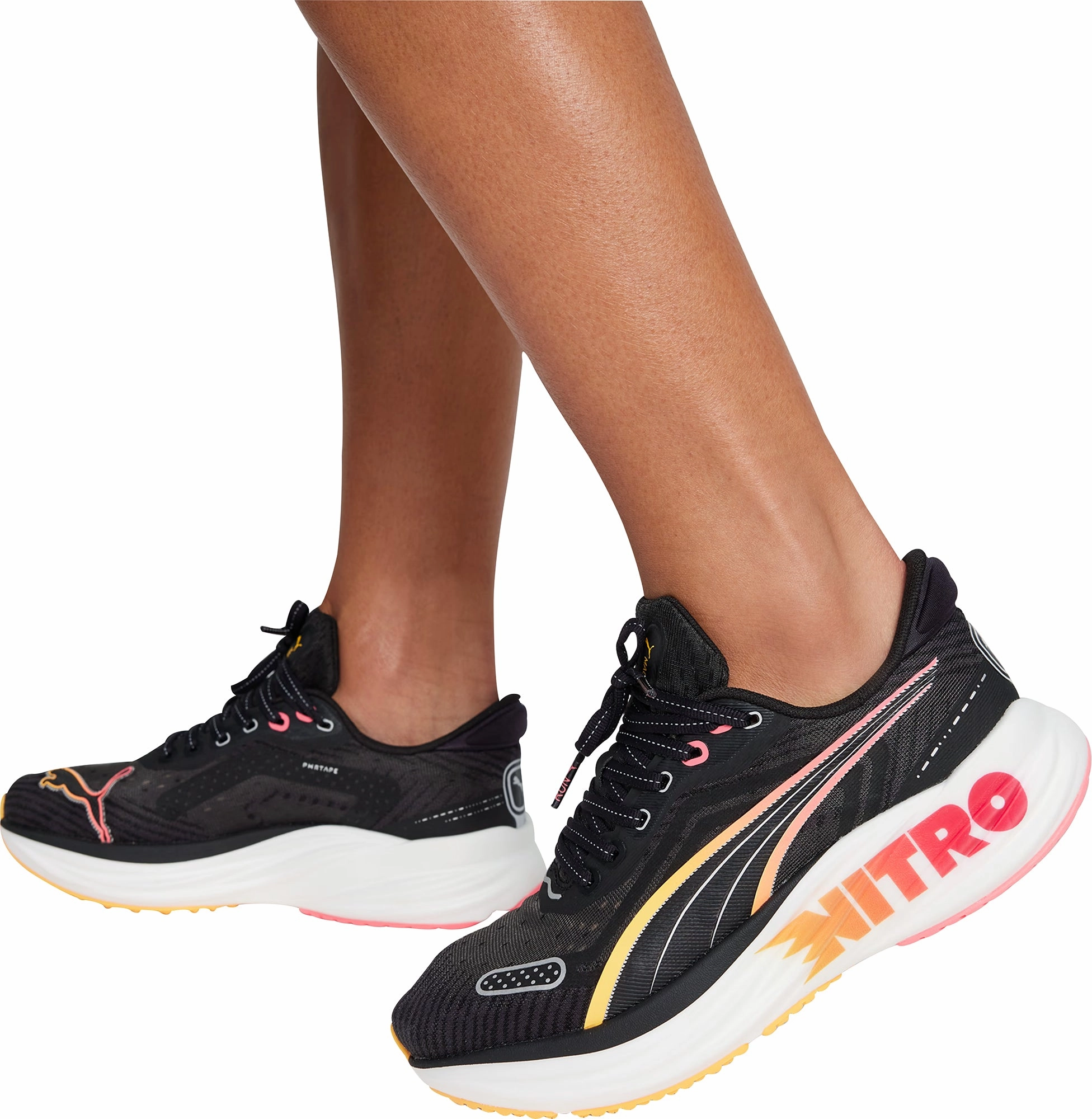 Puma Magnify Nitro 2 Womens Running Shoes - Black Bold Sneakers