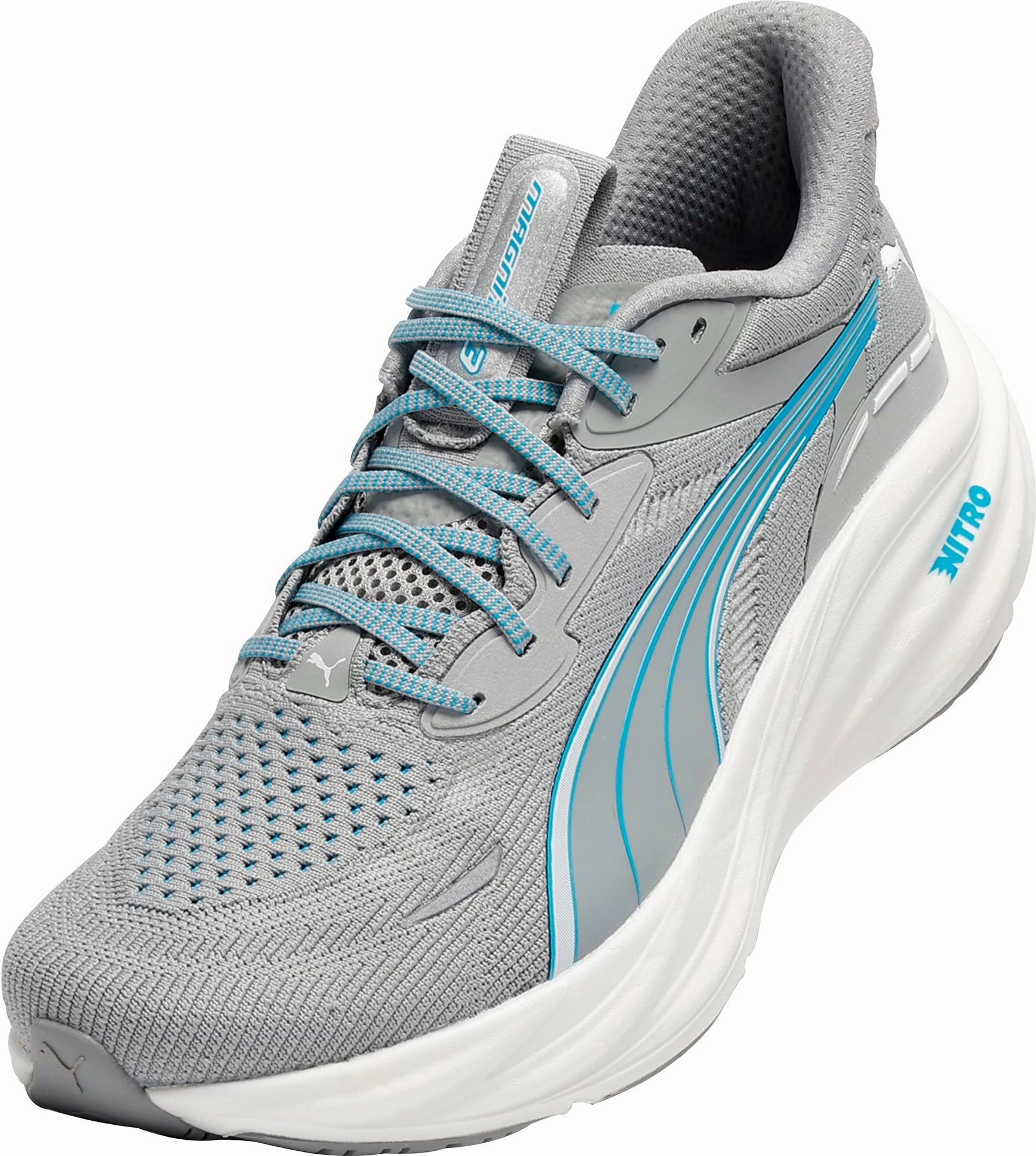 Puma Magnify Nitro 3 Mens Running Shoes - Grey Cozy Footwear