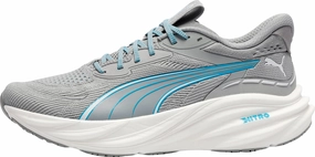 Puma Magnify Nitro 3 Mens Running Shoes - Grey Puma sport shoes with bold branding