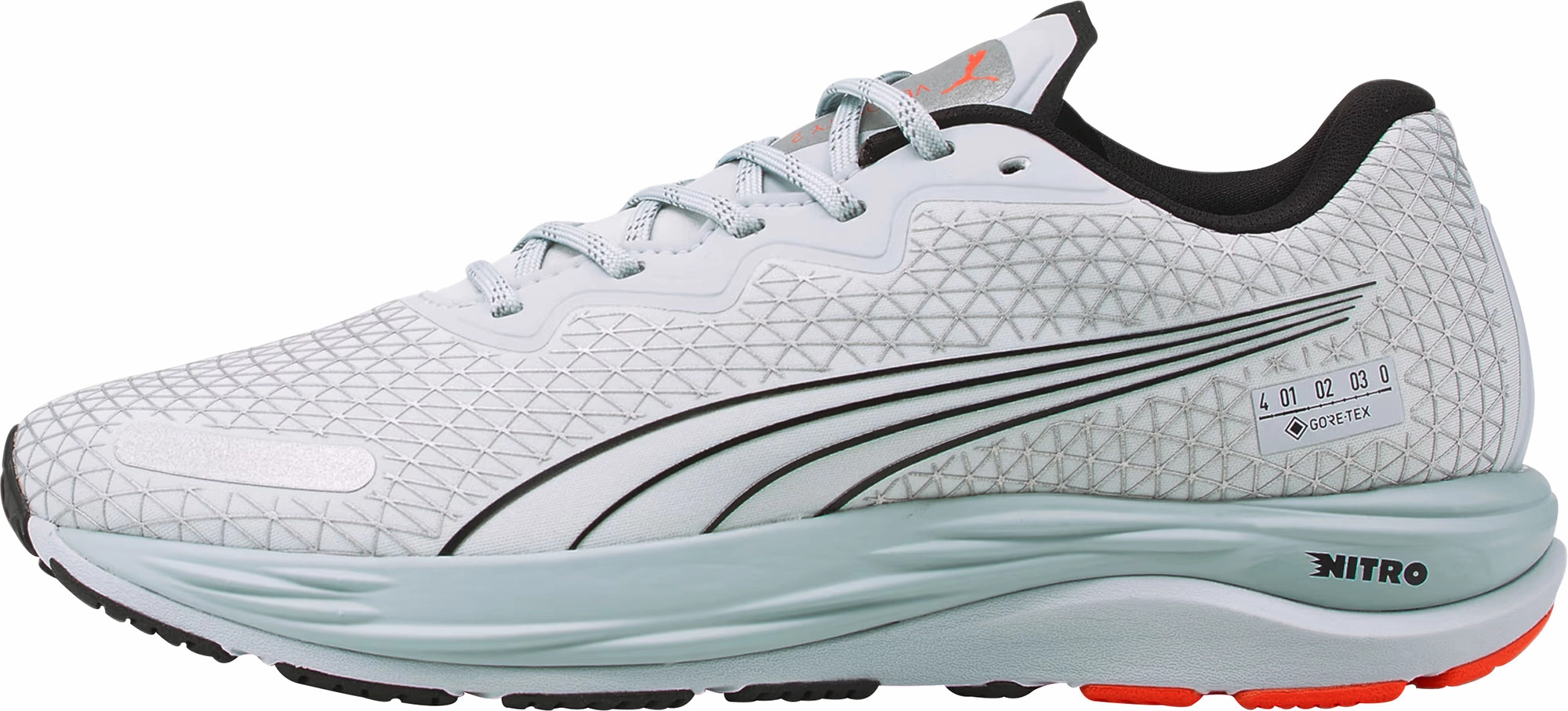 Puma Velocity Nitro 2 GORE-TEX Mens Running Shoes - Grey Puma athletic shoes for urban lifestyle