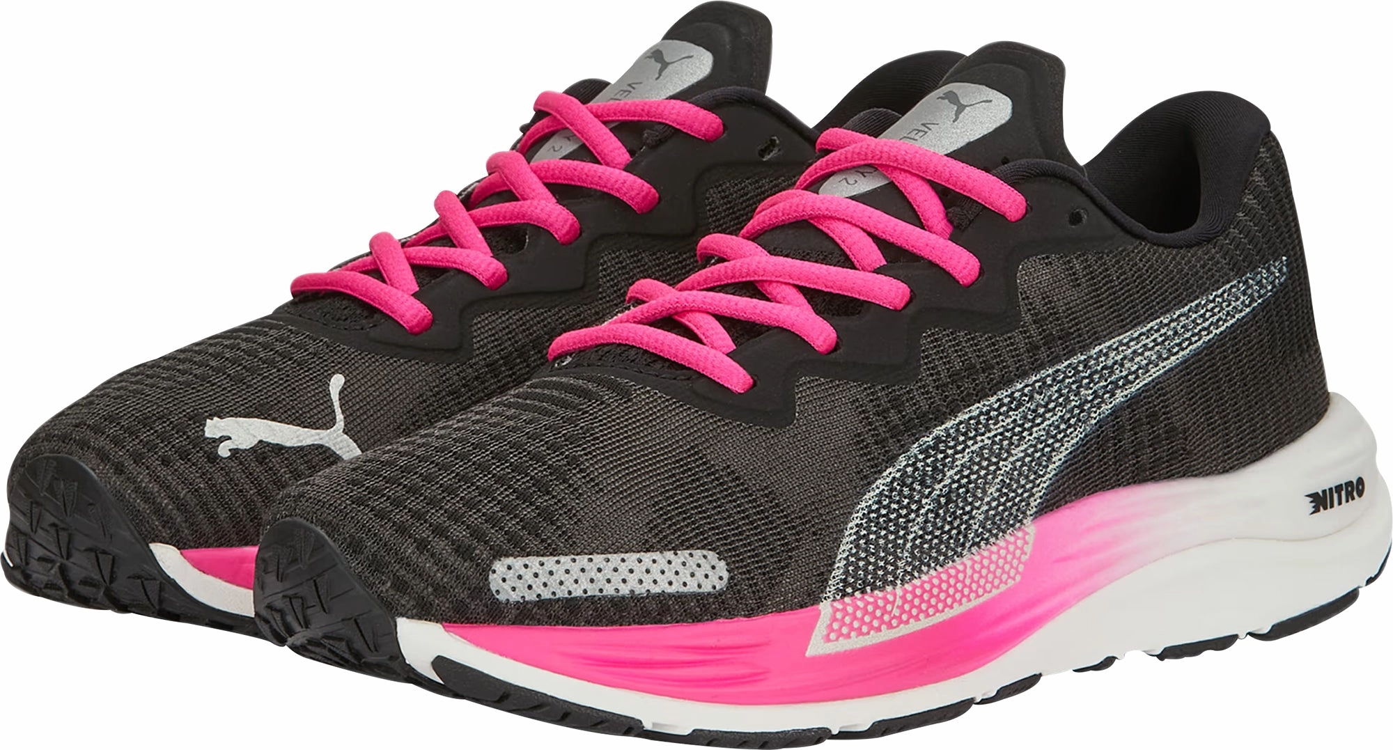 Puma Velocity Nitro 2 Womens Running Shoes - Black Bold Sneakers