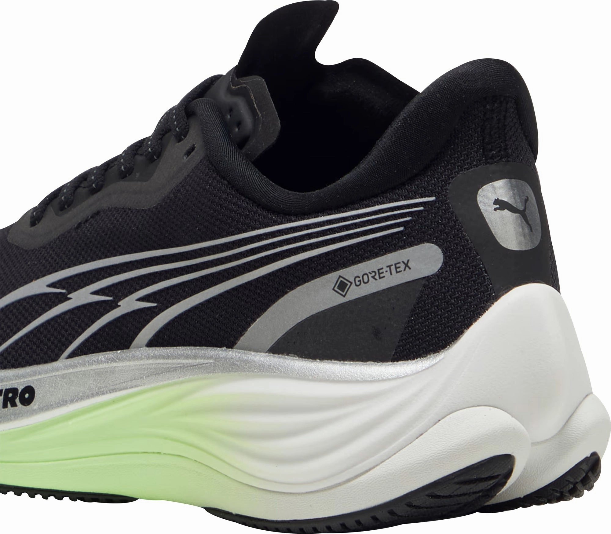 Puma Velocity Nitro 3 GORE-TEX Womens Running Shoes - Black Bold Sneakers