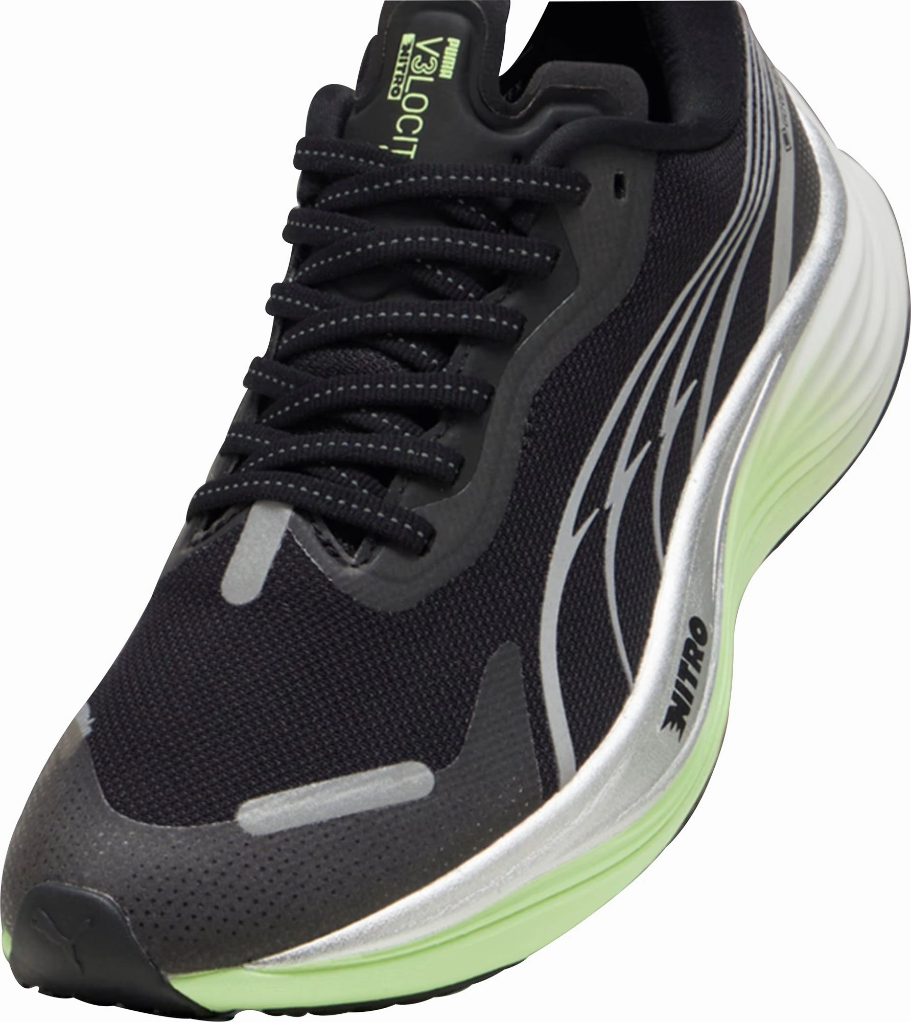 Puma Velocity Nitro 3 GORE-TEX Womens Running Shoes - Black Bold Sneakers
