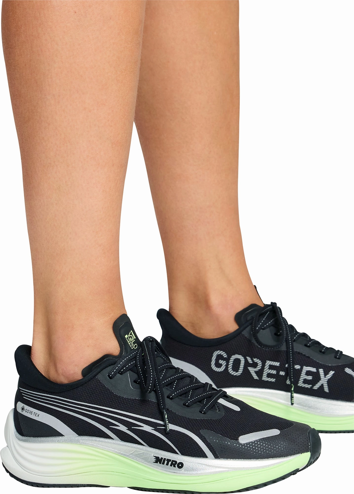 Puma Velocity Nitro 3 GORE-TEX Womens Running Shoes - Black Bold Sneakers