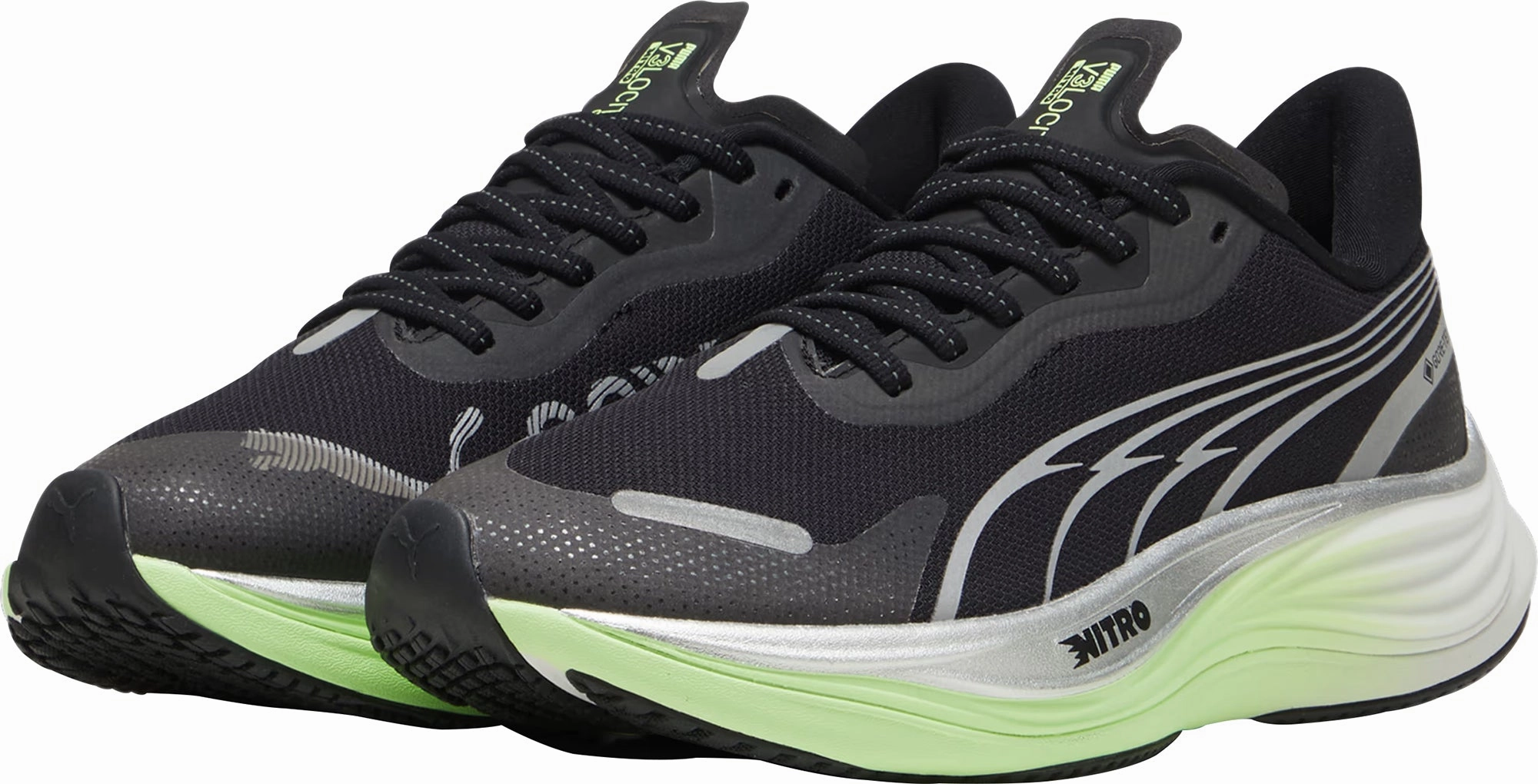 Puma Velocity Nitro 3 GORE-TEX Womens Running Shoes - Black Bold Sneakers