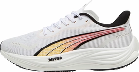 Puma Velocity Nitro 3 Mens Running Shoes - White Puma sport shoes with bold branding