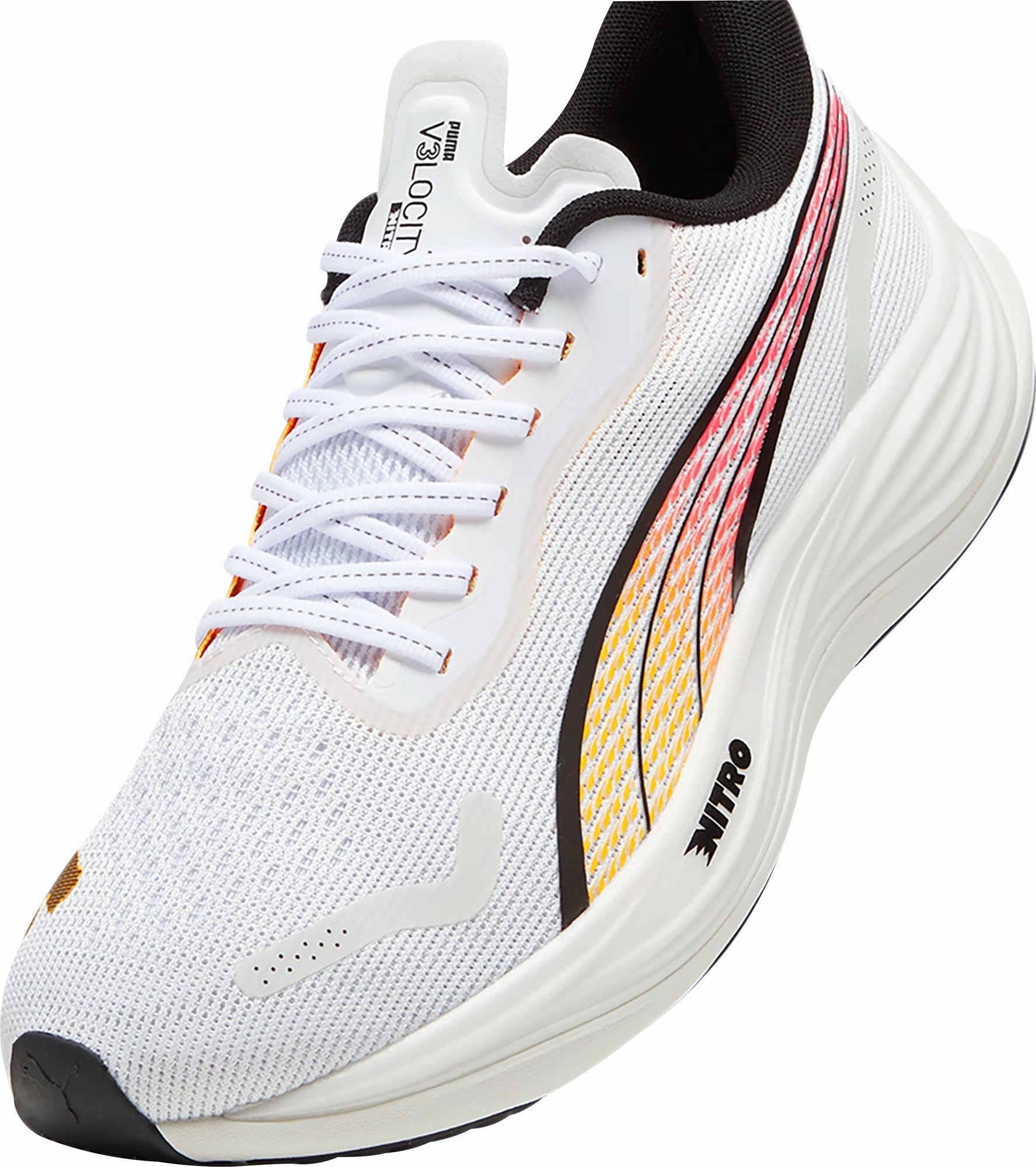 Puma Velocity Nitro 3 Mens Running Shoes - White Cozy Footwear
