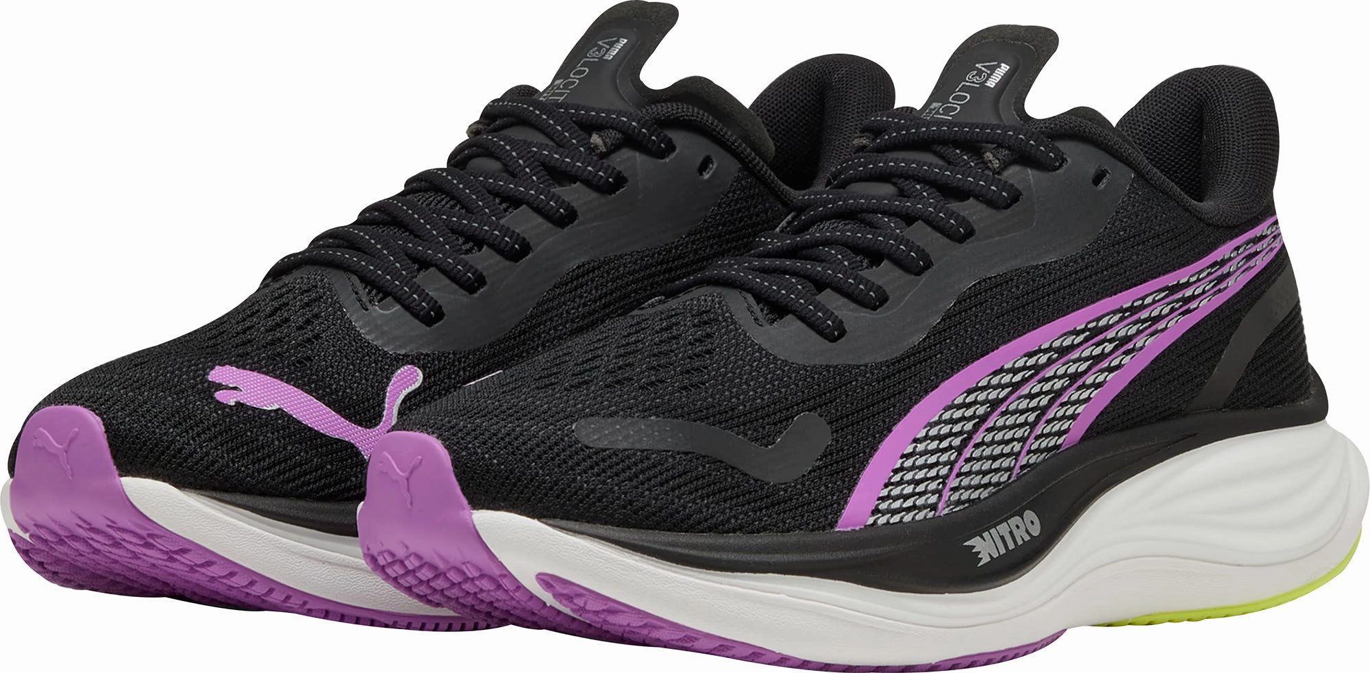Puma Velocity Nitro 3 Womens Running Shoes - Black Cozy Footwear