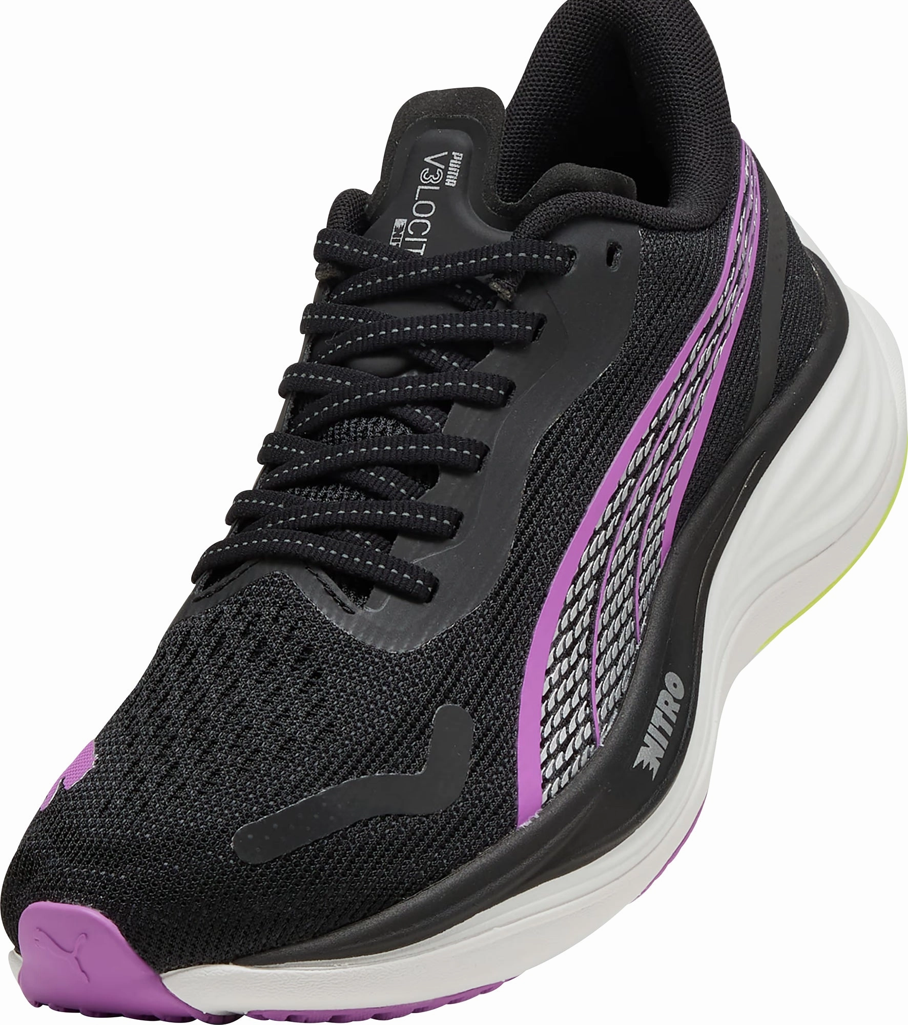 Puma Velocity Nitro 3 Womens Running Shoes - Black Cozy Footwear