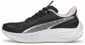 Puma Velocity Nitro 3 Womens Running Shoes - Black Puma sport shoes with bold branding