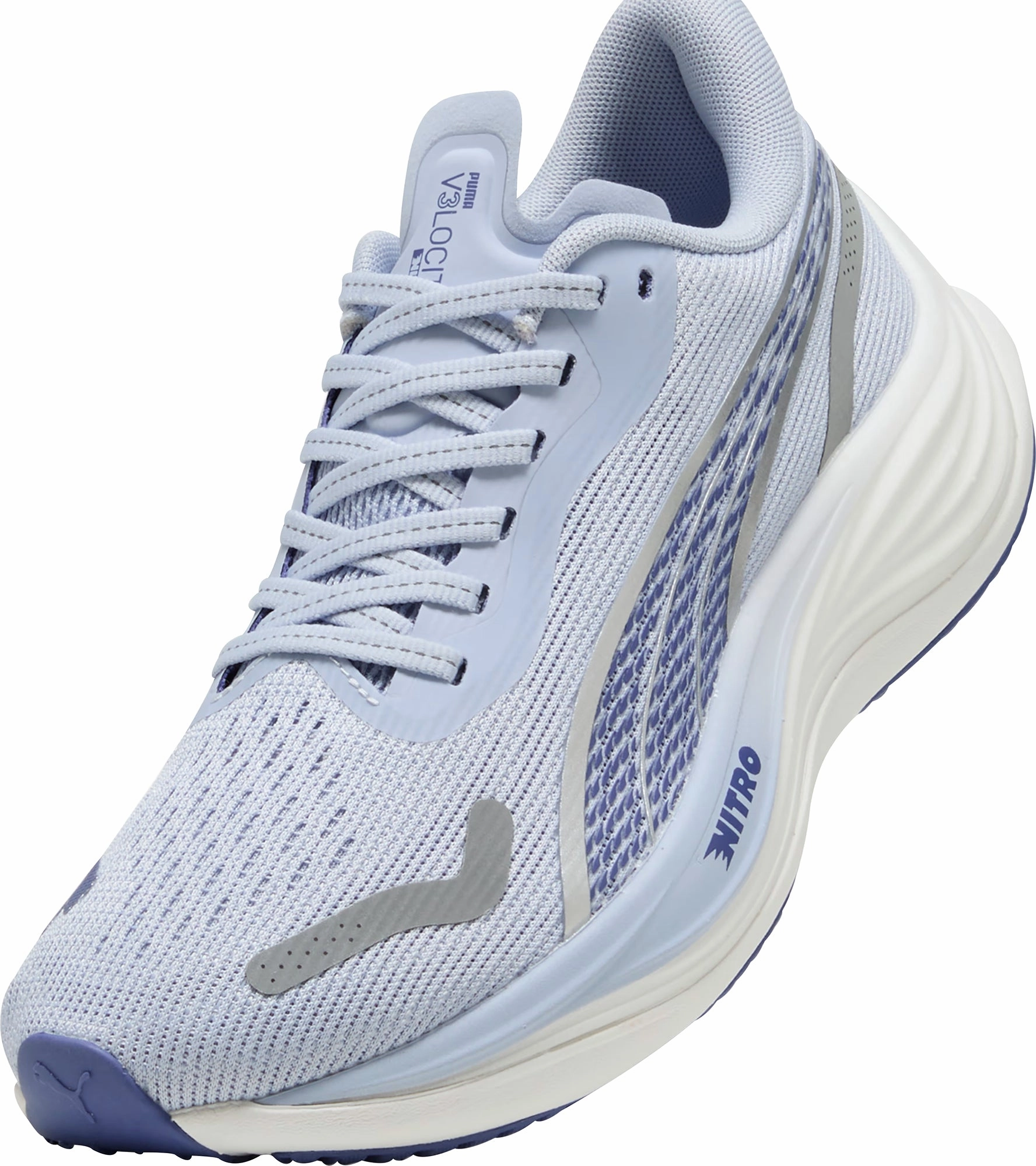 Puma Velocity Nitro 3 Womens Running Shoes - Blue Cozy Footwear