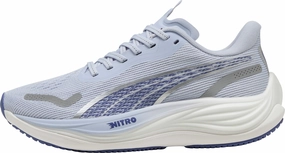 Puma Velocity Nitro 3 Womens Running Shoes - Blue Puma sport shoes with bold branding