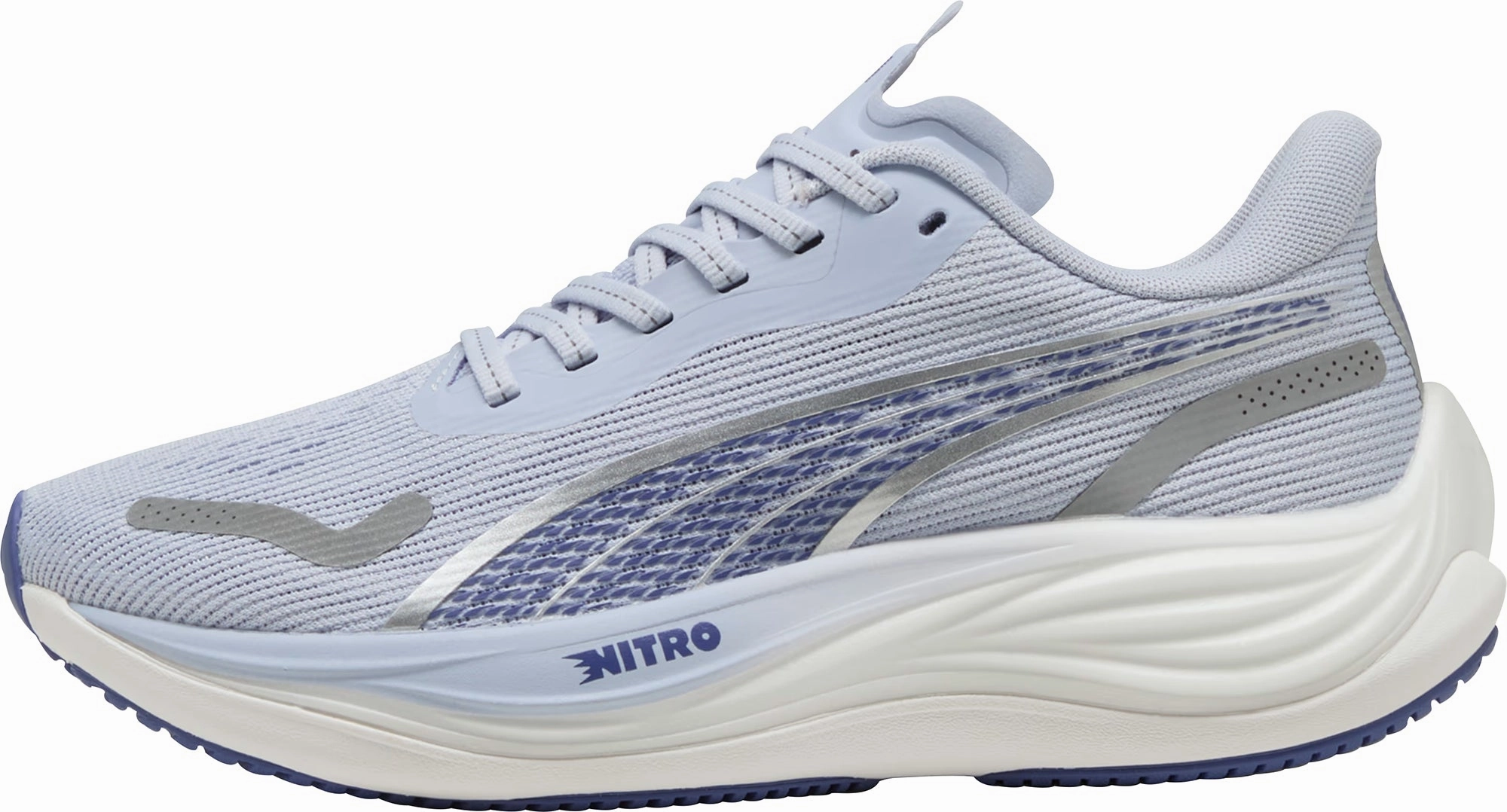 Puma Velocity Nitro 3 Womens Running Shoes - Blue Puma sport shoes with bold branding