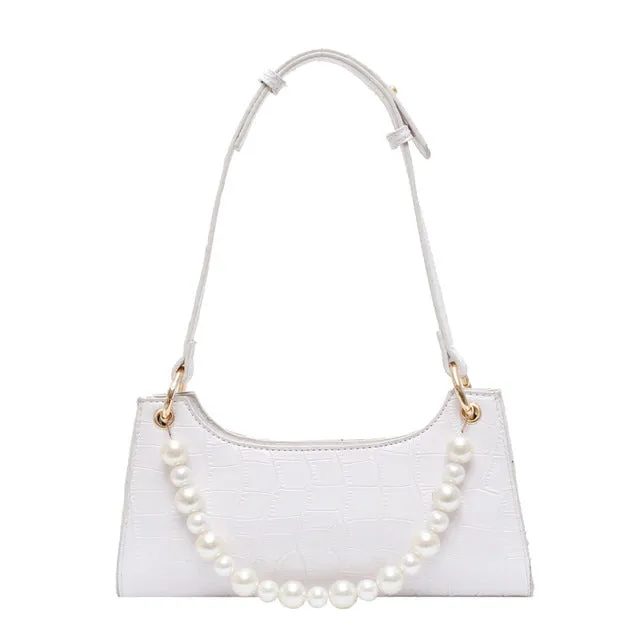 Purple Tote Bags For Women Vintage Handbag Mini Leather Shoulder Bag Retro Women Bag Stone Pattern Female Purse Fashion Nova Bags