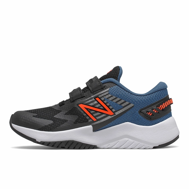 Rave Run - Black with Oxygen Blue and Dynomite-Big Kid New Balance lifestyle shoes
