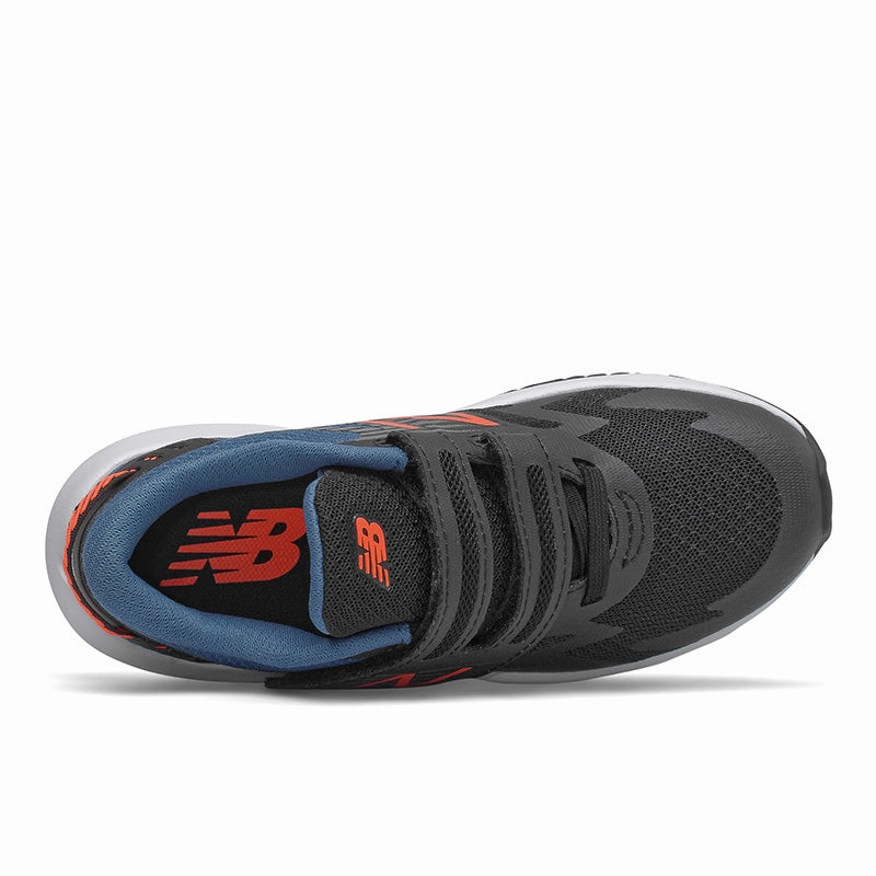 Rave Run - Black with Oxygen Blue and Dynomite-Big Kid New Balance lifestyle shoes