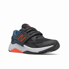 Rave Run - Black with Oxygen Blue and Dynomite-Big Kid New Balance casual sneakers for everyday comfort