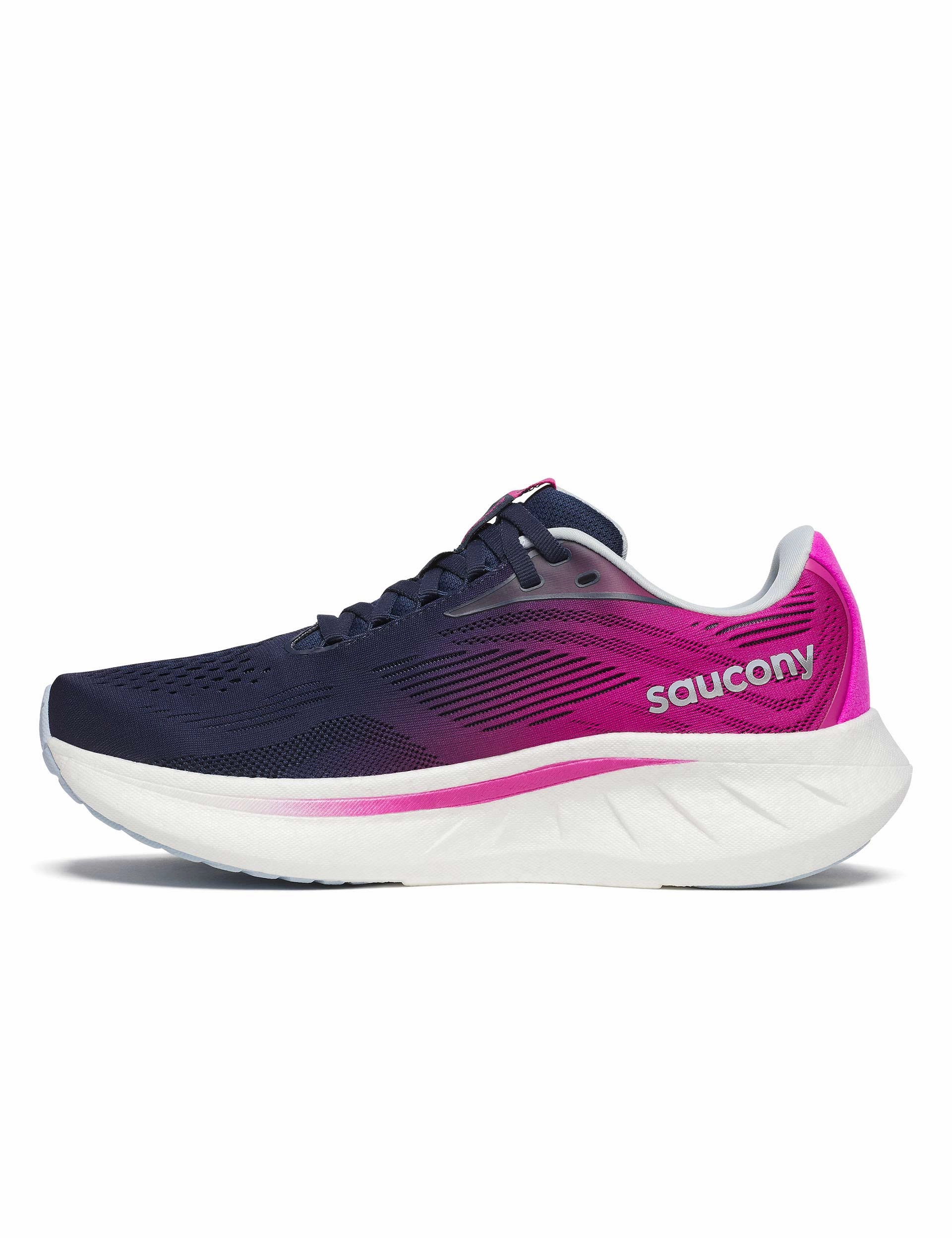 Ride 18 - Navy/Fuchsia Saucony versatile athletic footwear