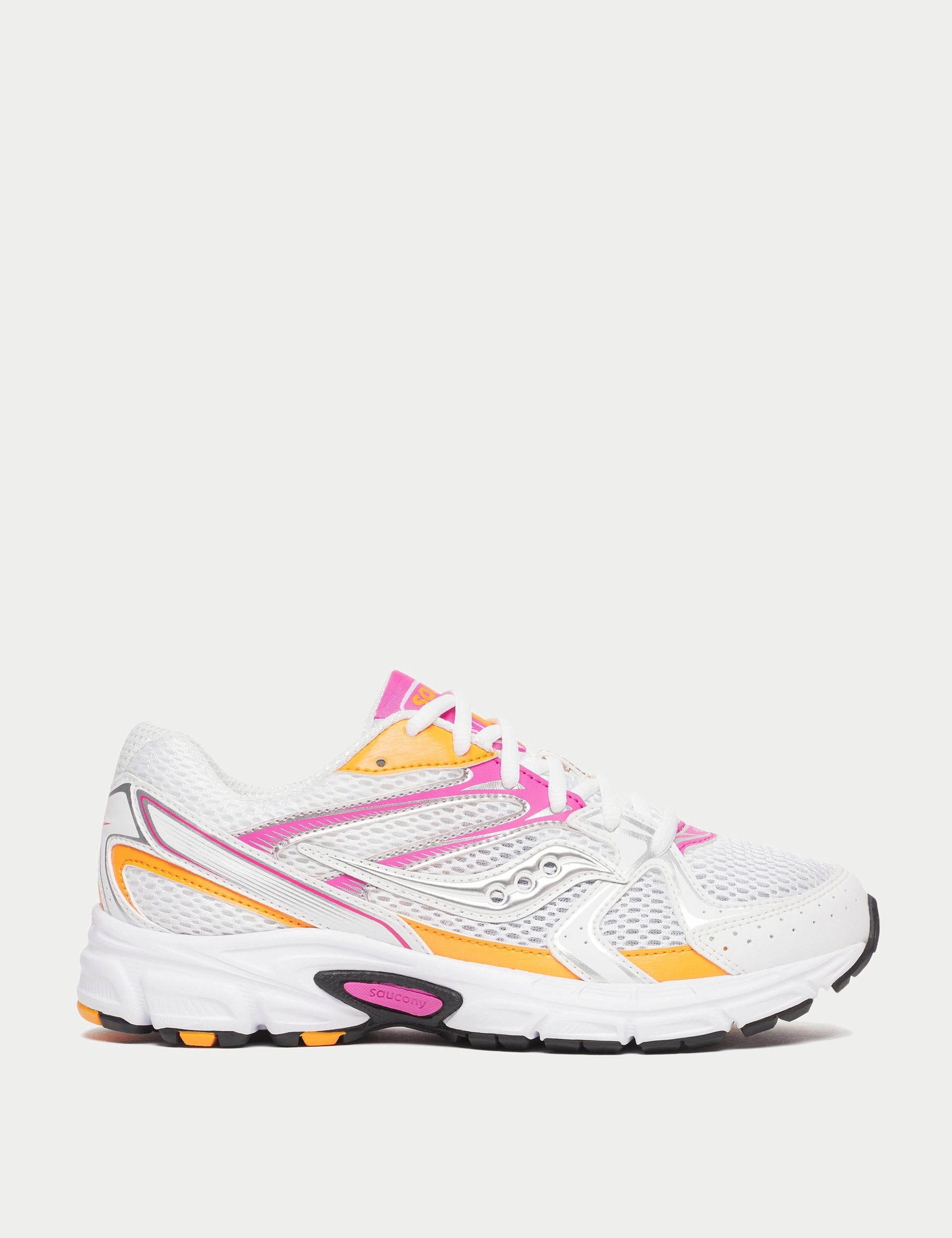 Ride Millennium - White/Pink/Orange Saucony comfortable workout shoes for fitness