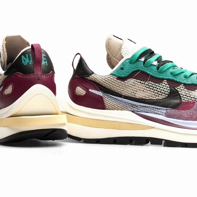 Sacai x Vaporwaffle String Black Villain Red by Nike Street Shoes