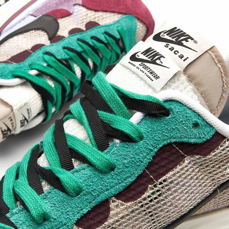 Sacai x Vaporwaffle String Black Villain Red by Nike Street Shoes