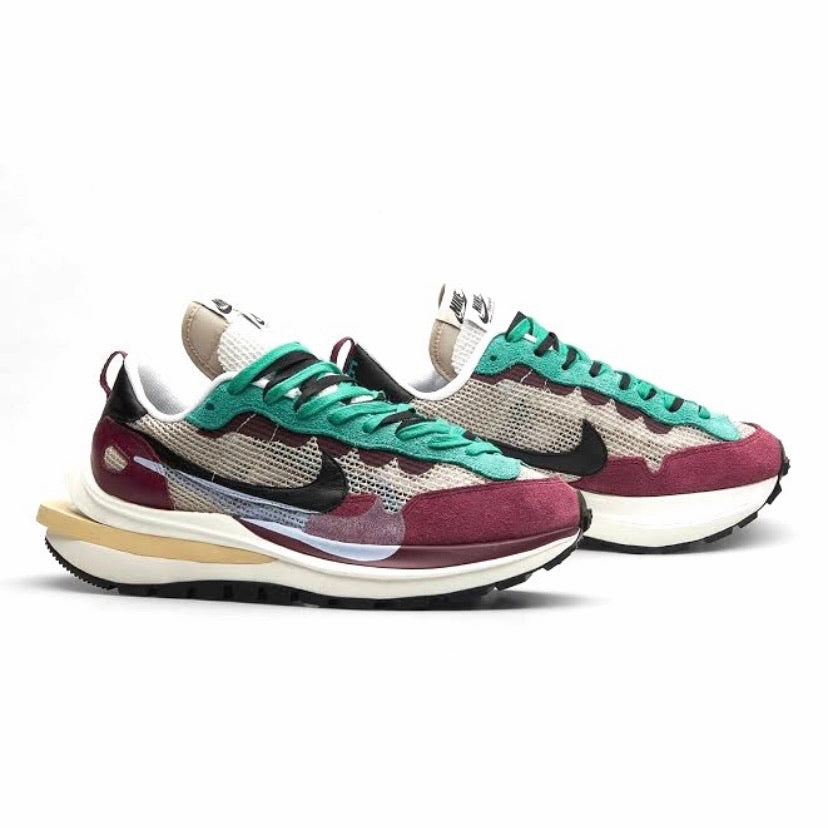 Sacai x Vaporwaffle String Black Villain Red by Nike Street Shoes
