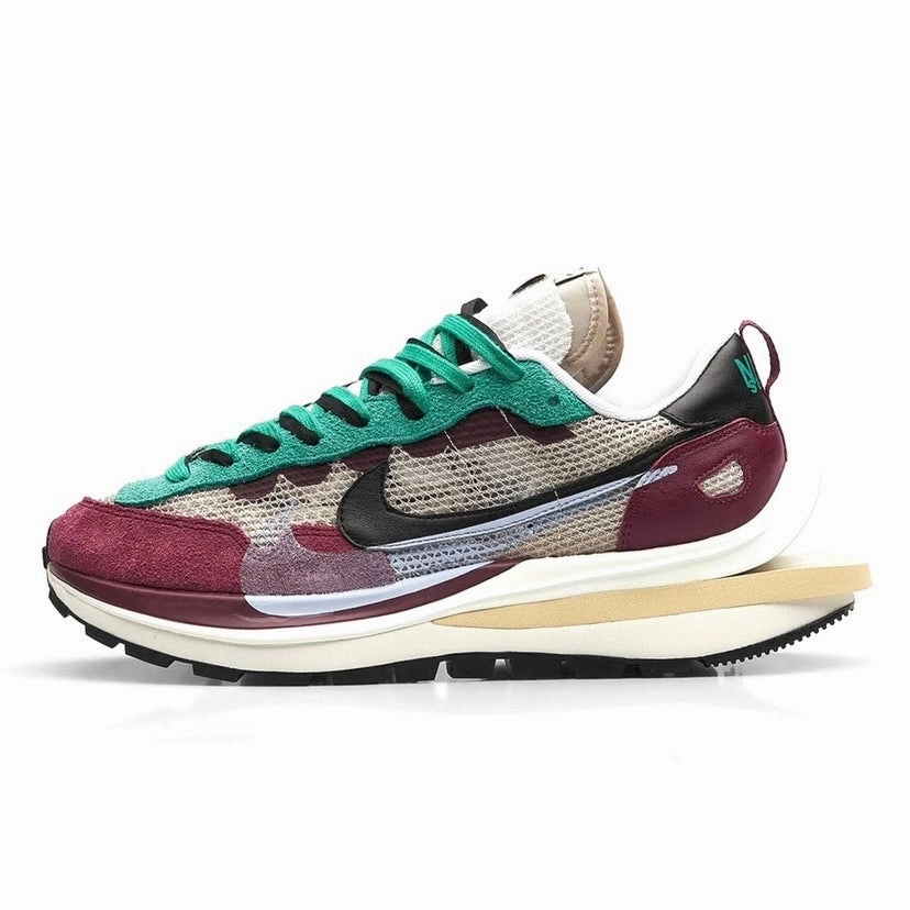 Sacai x Vaporwaffle String Black Villain Red by Nike Street Shoes