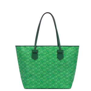 Saint Tropez Zip Tote MM, Green Moreau Bags
