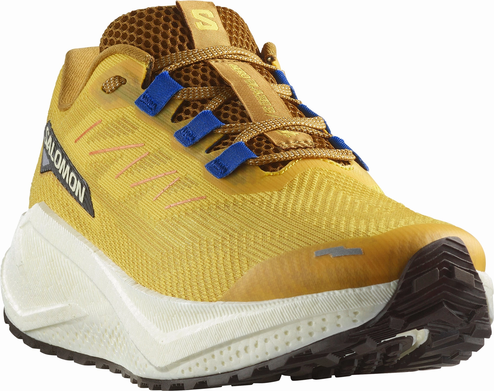 Salomon Aero Blaze 3 GRVL Mens Trail Running Shoes - Yellow Outdoor Trek Sneakers