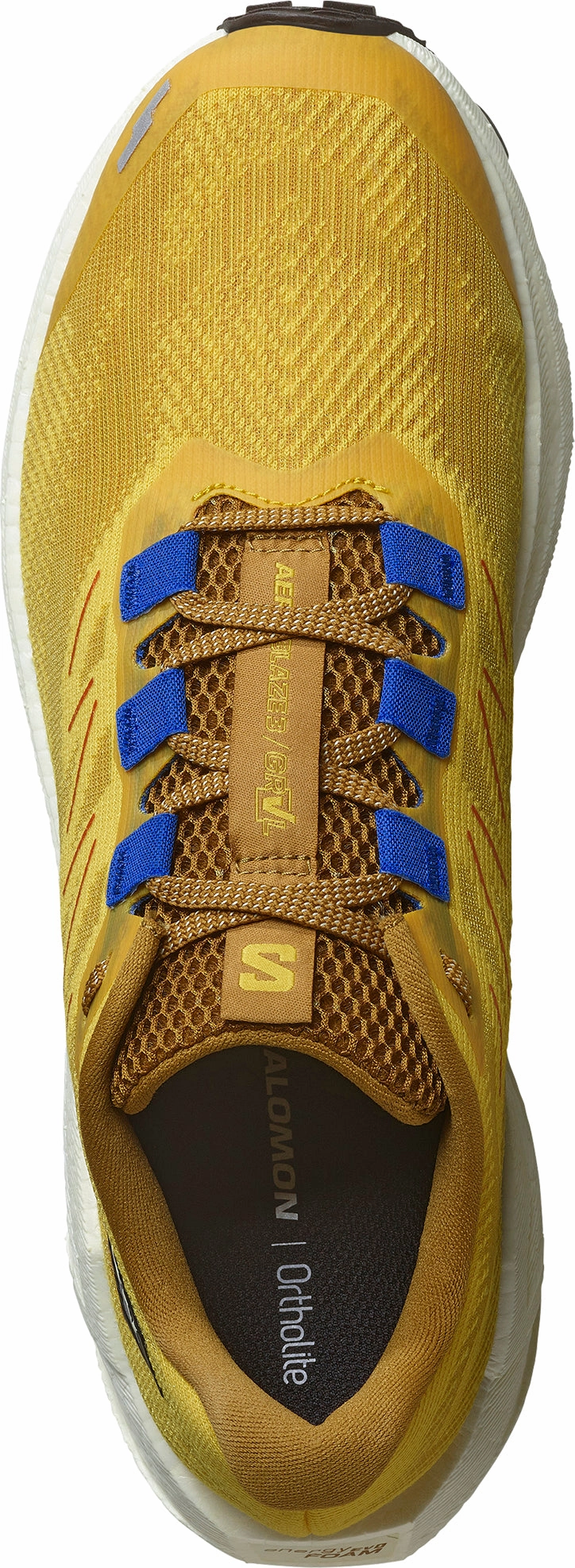 Salomon Aero Blaze 3 GRVL Mens Trail Running Shoes - Yellow Outdoor Trek Sneakers