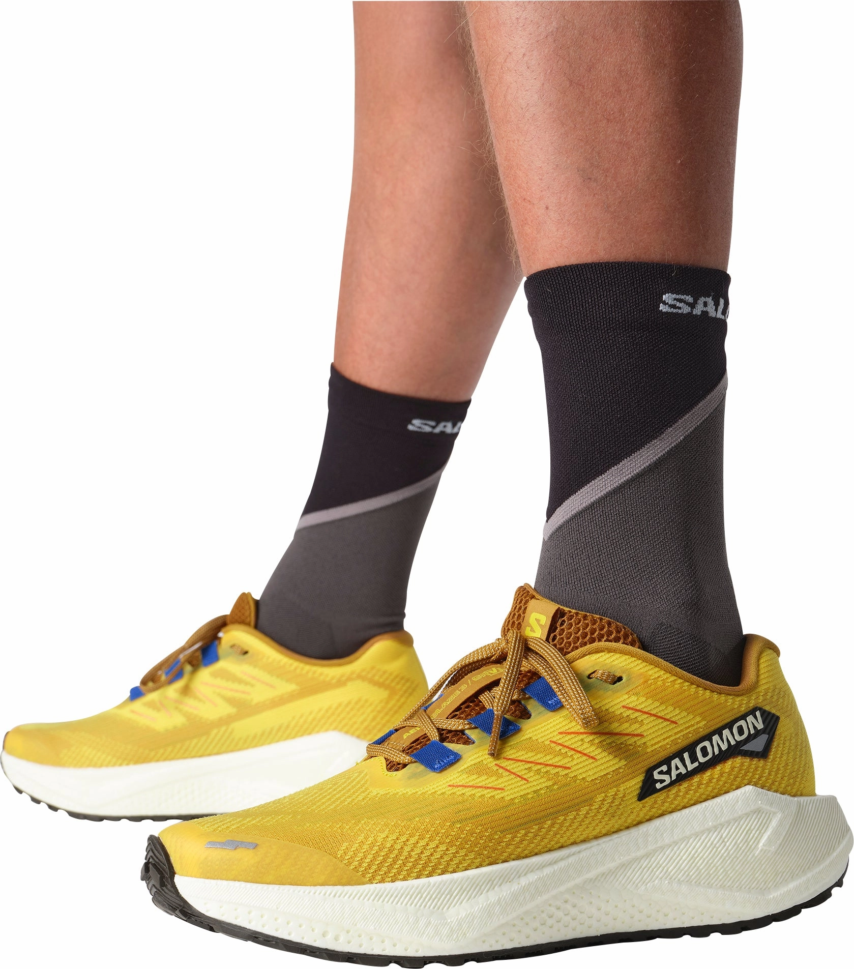 Salomon Aero Blaze 3 GRVL Mens Trail Running Shoes - Yellow Outdoor Trek Sneakers