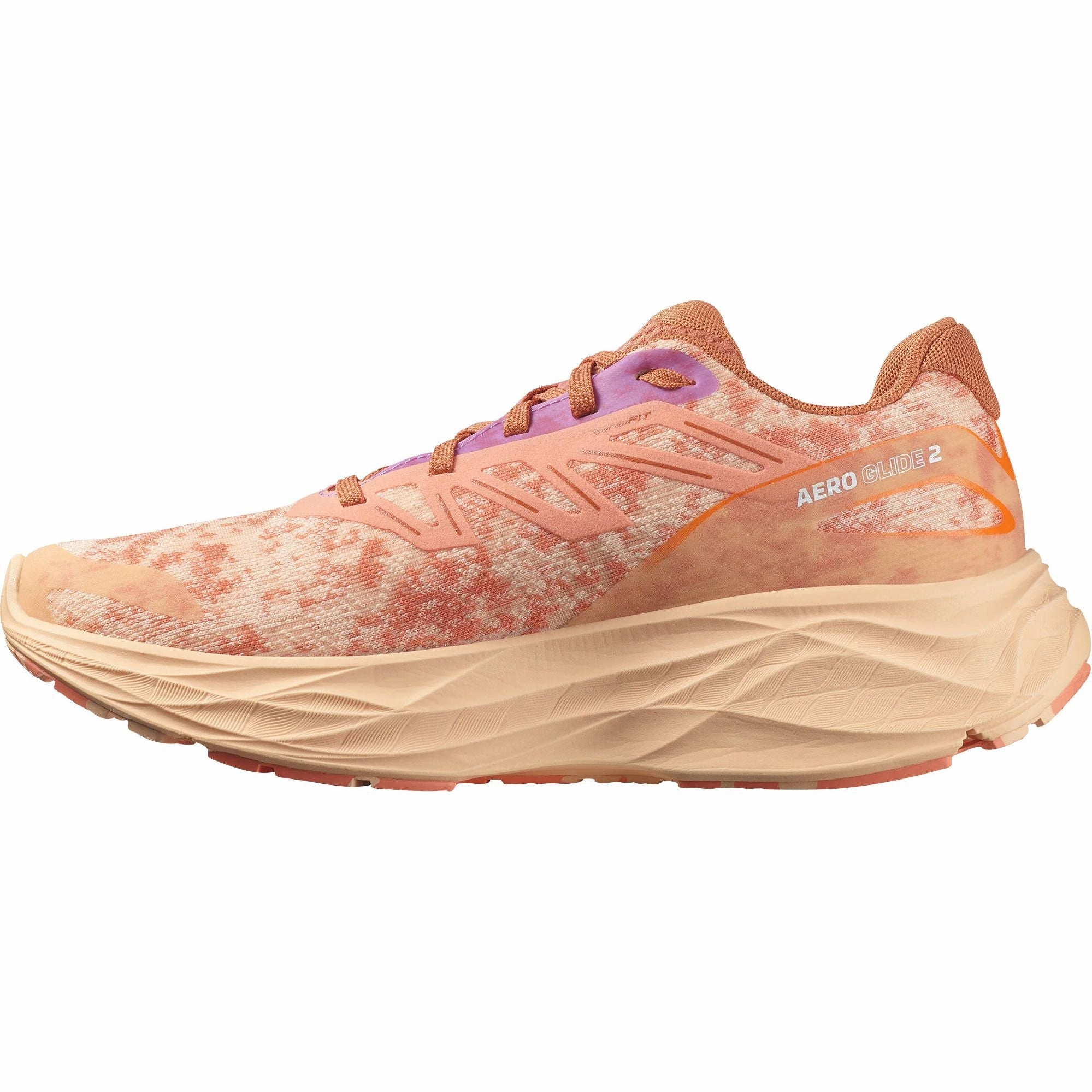 Salomon Aero Glide 2 Womens Running Shoes - Orange Advanced Grip Runners