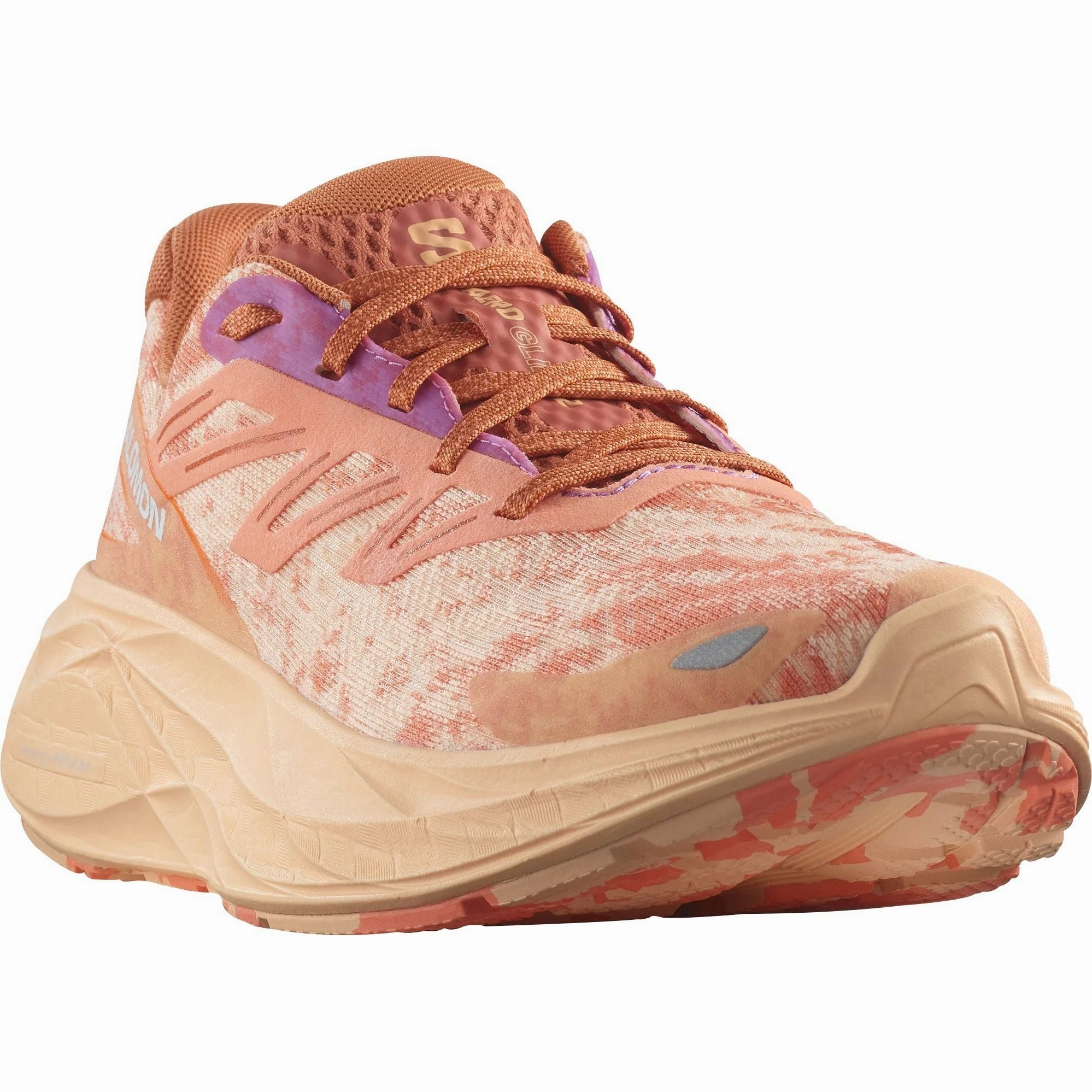 Salomon Aero Glide 2 Womens Running Shoes - Orange Advanced Grip Runners