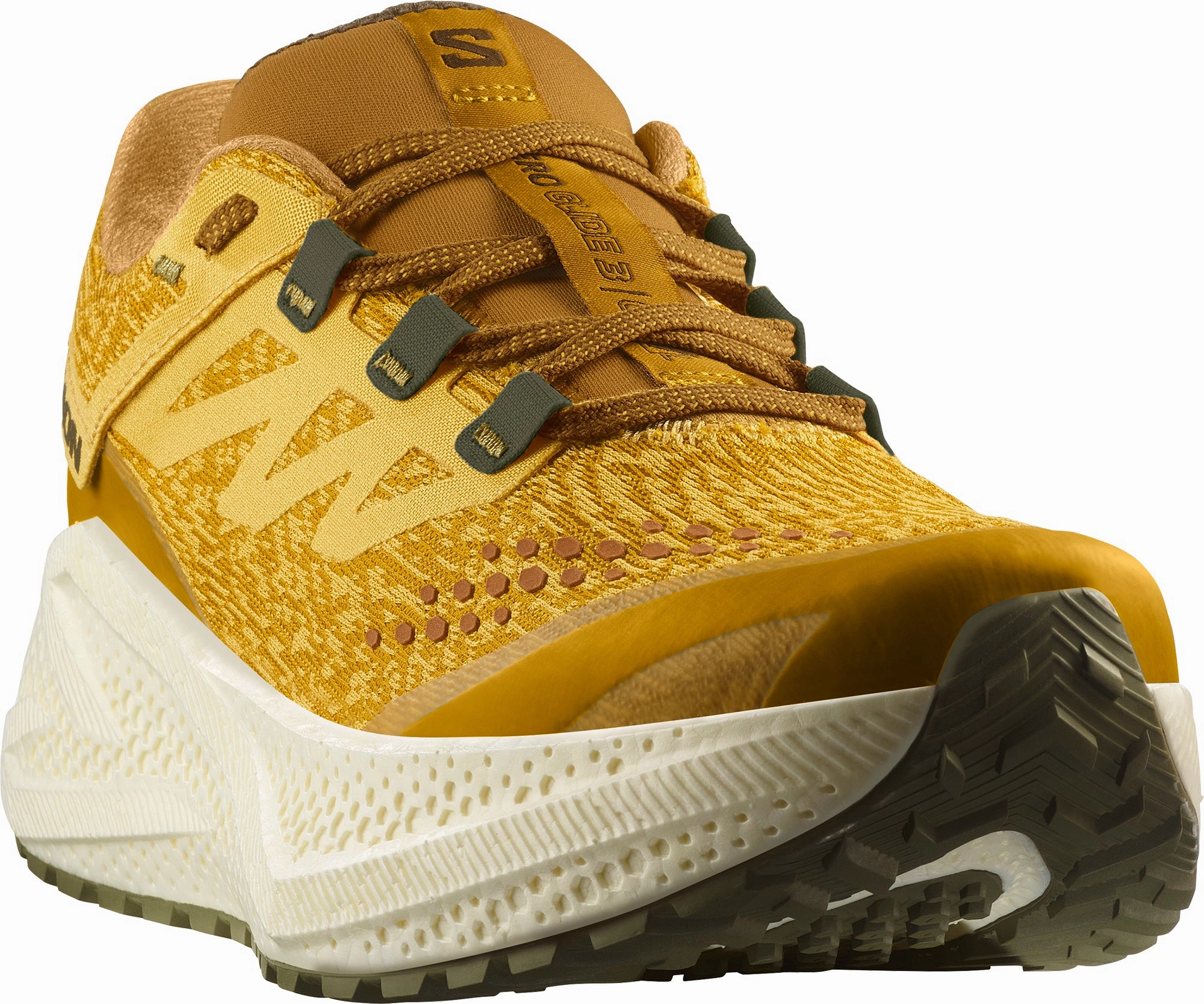 Salomon Aero Glide 3 GRVL Mens Trail Running Shoes - Yellow Outdoor Trek Sneakers
