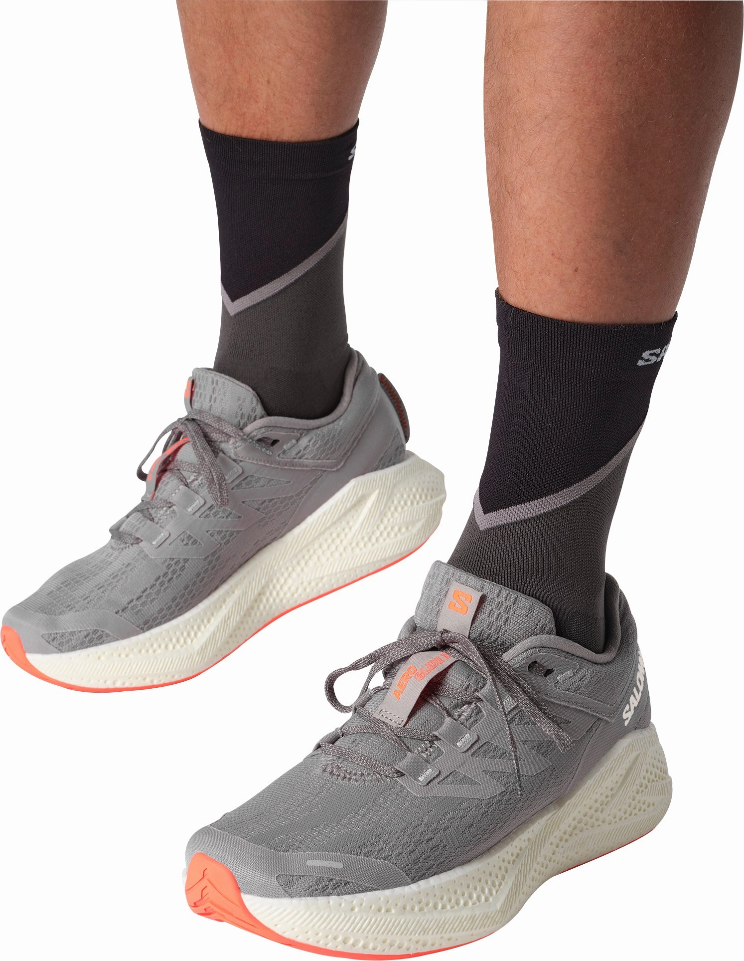 Salomon Aero Glide 3 Mens Running Shoes - Grey Outdoor Trek Sneakers