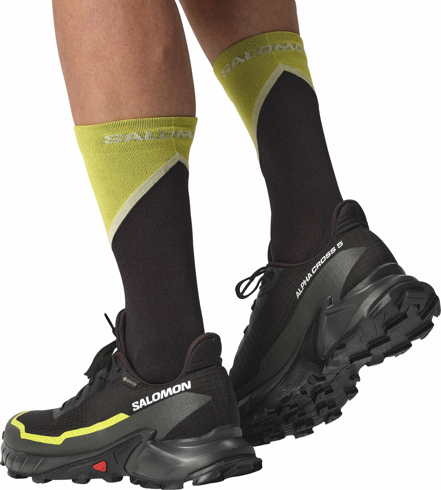 Salomon Alphacross 5 GORE-TEX Mens Trail Running Shoes - Black Advanced Grip Runners