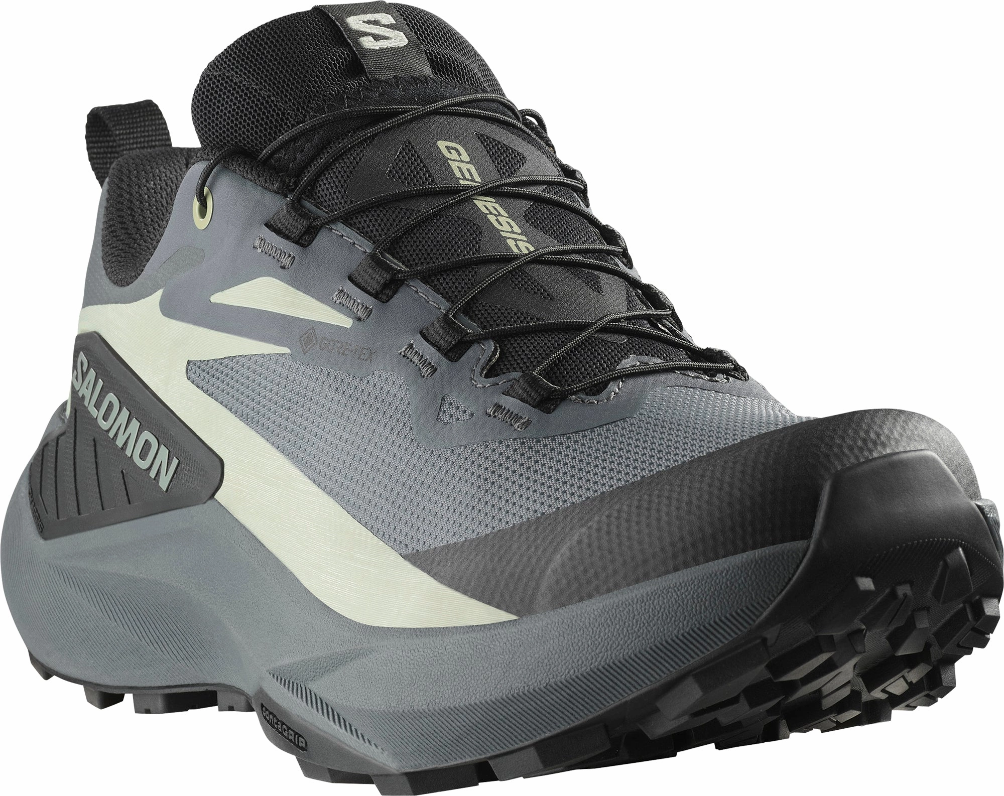 Salomon Genesis GORE-TEX Womens Trail Running Shoes - Grey Outdoor Trek Sneakers