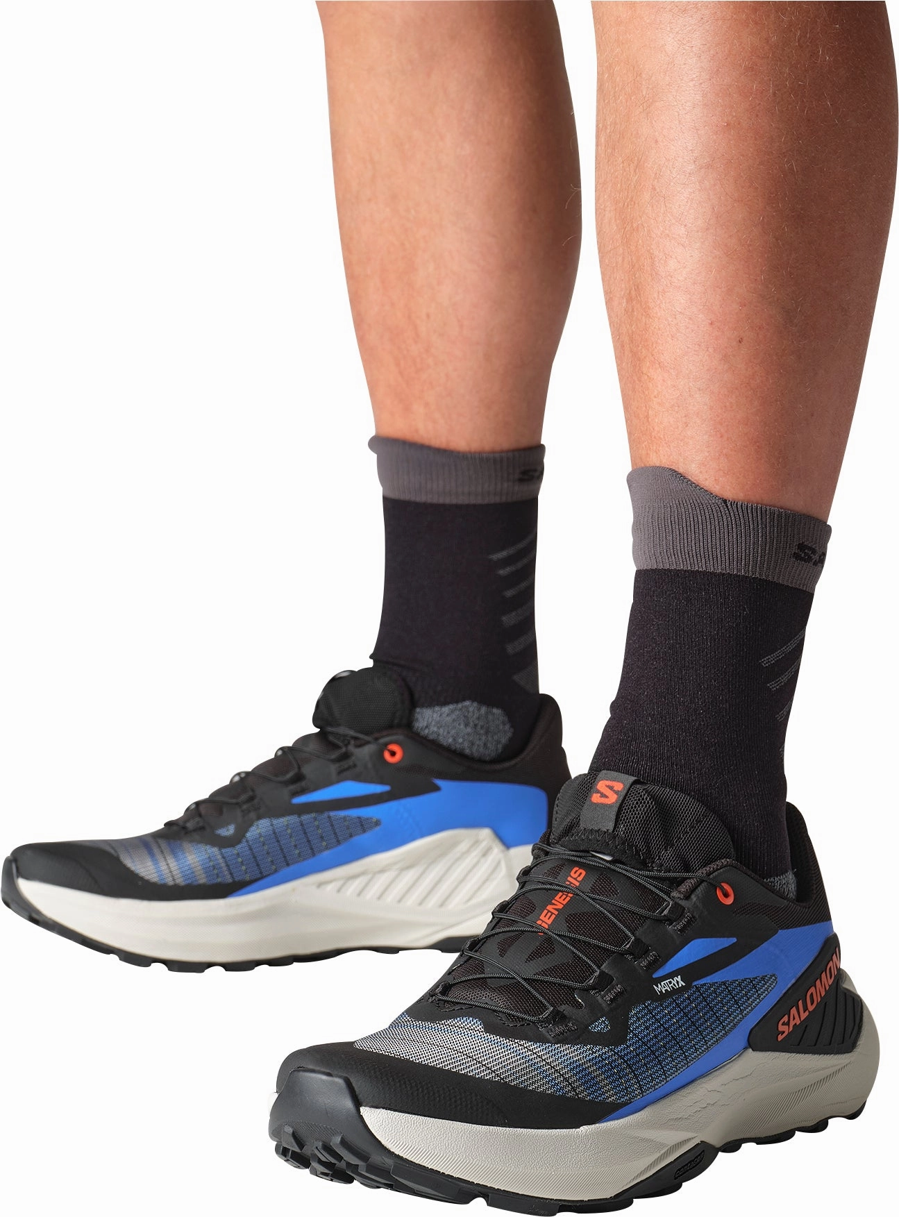 Salomon Genesis Mens Trail Running Shoes - Black Advanced Grip Runners