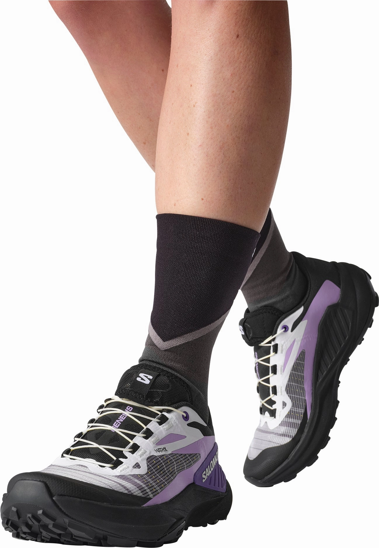 Salomon Genesis Womens Trail Running Shoes - Black Advanced Grip Runners