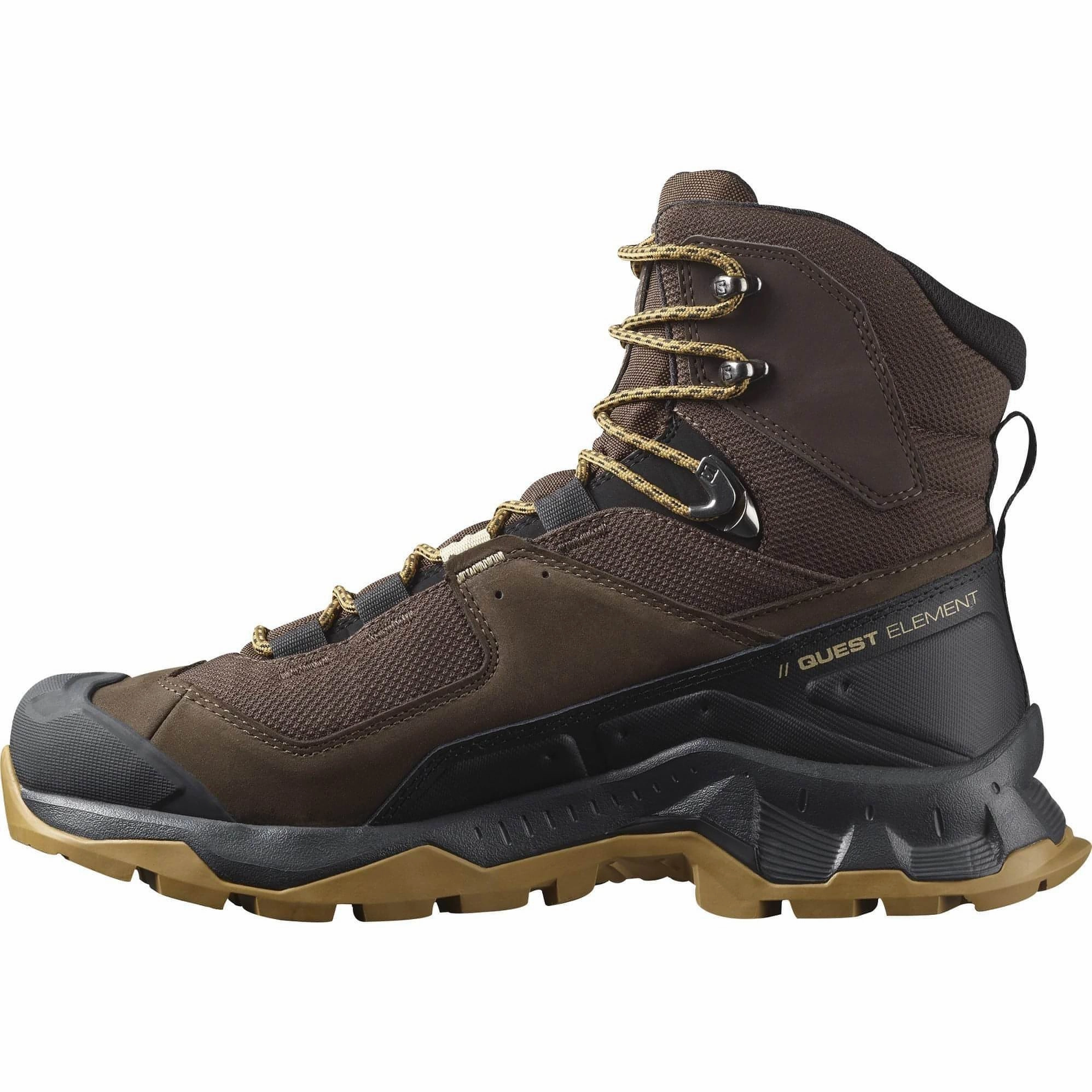 Salomon Quest Element GORE-TEX Mens Walking Boots - Brown Outdoor Trek Sneakers