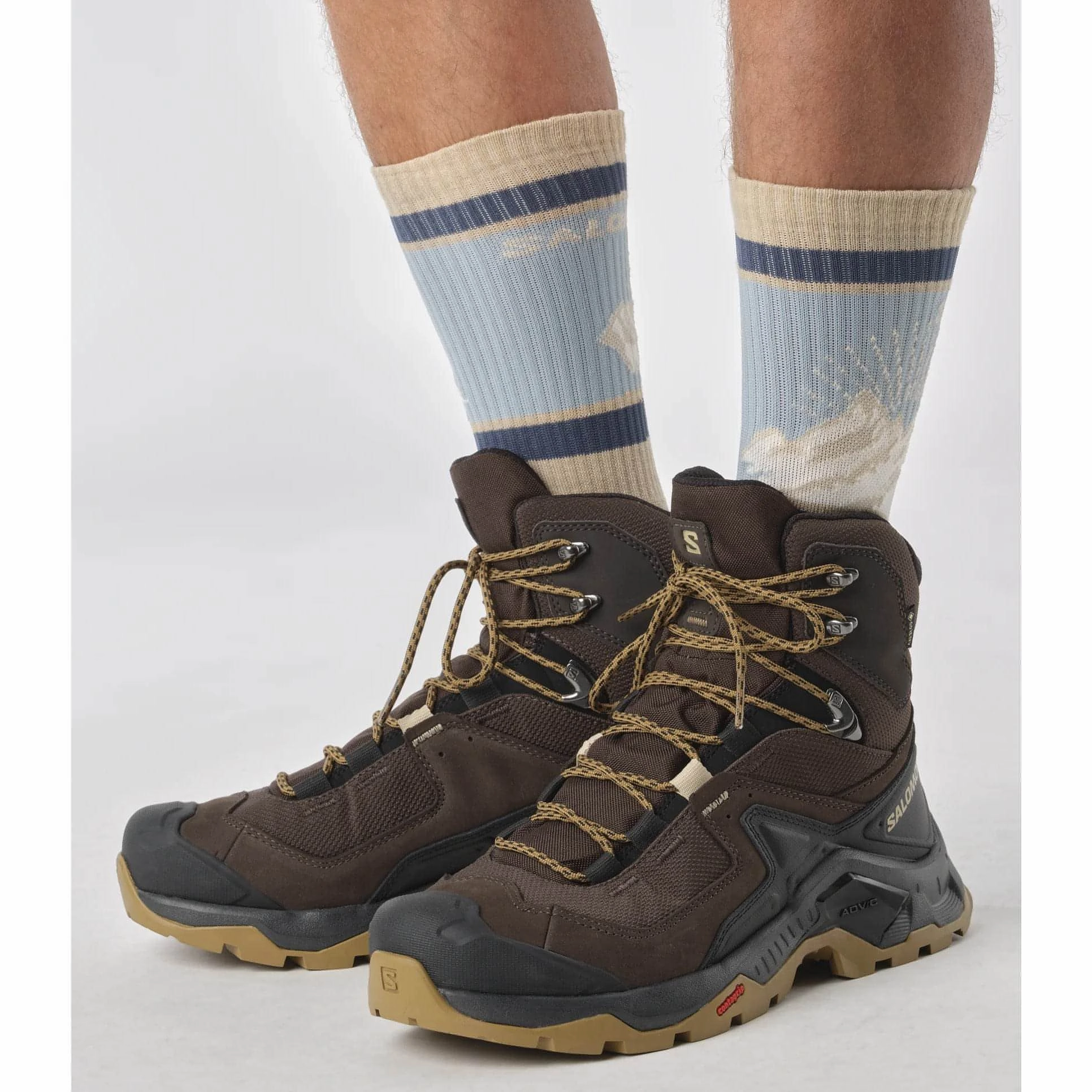 Salomon Quest Element GORE-TEX Mens Walking Boots - Brown Outdoor Trek Sneakers