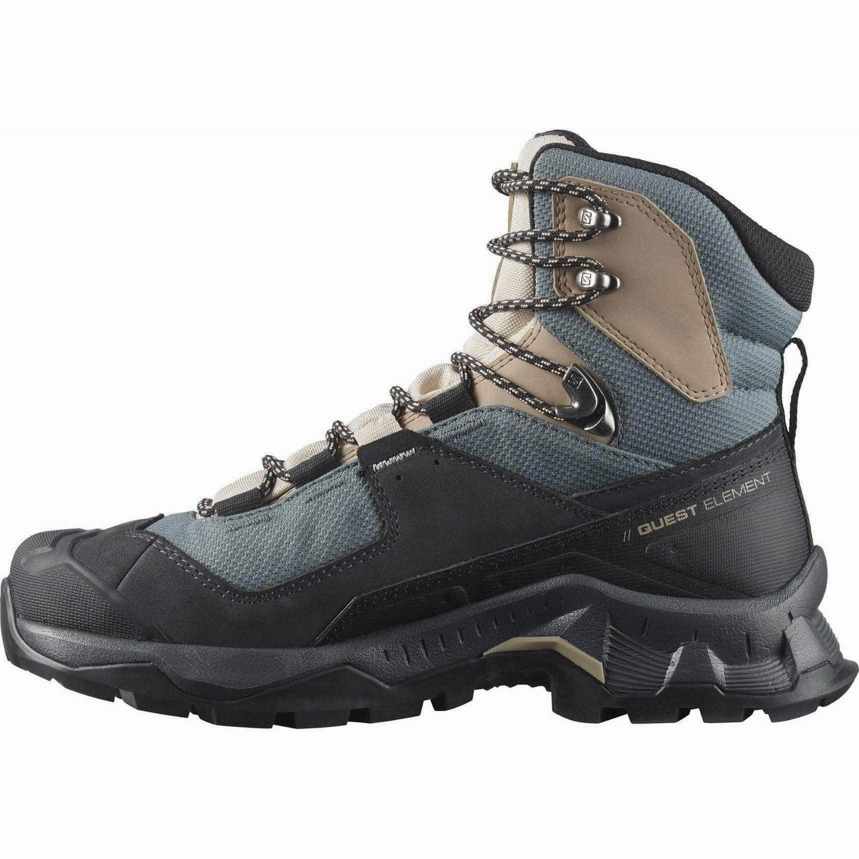 Salomon Quest Element GORE-TEX Womens Walking Boots - Grey Outdoor Trek Sneakers