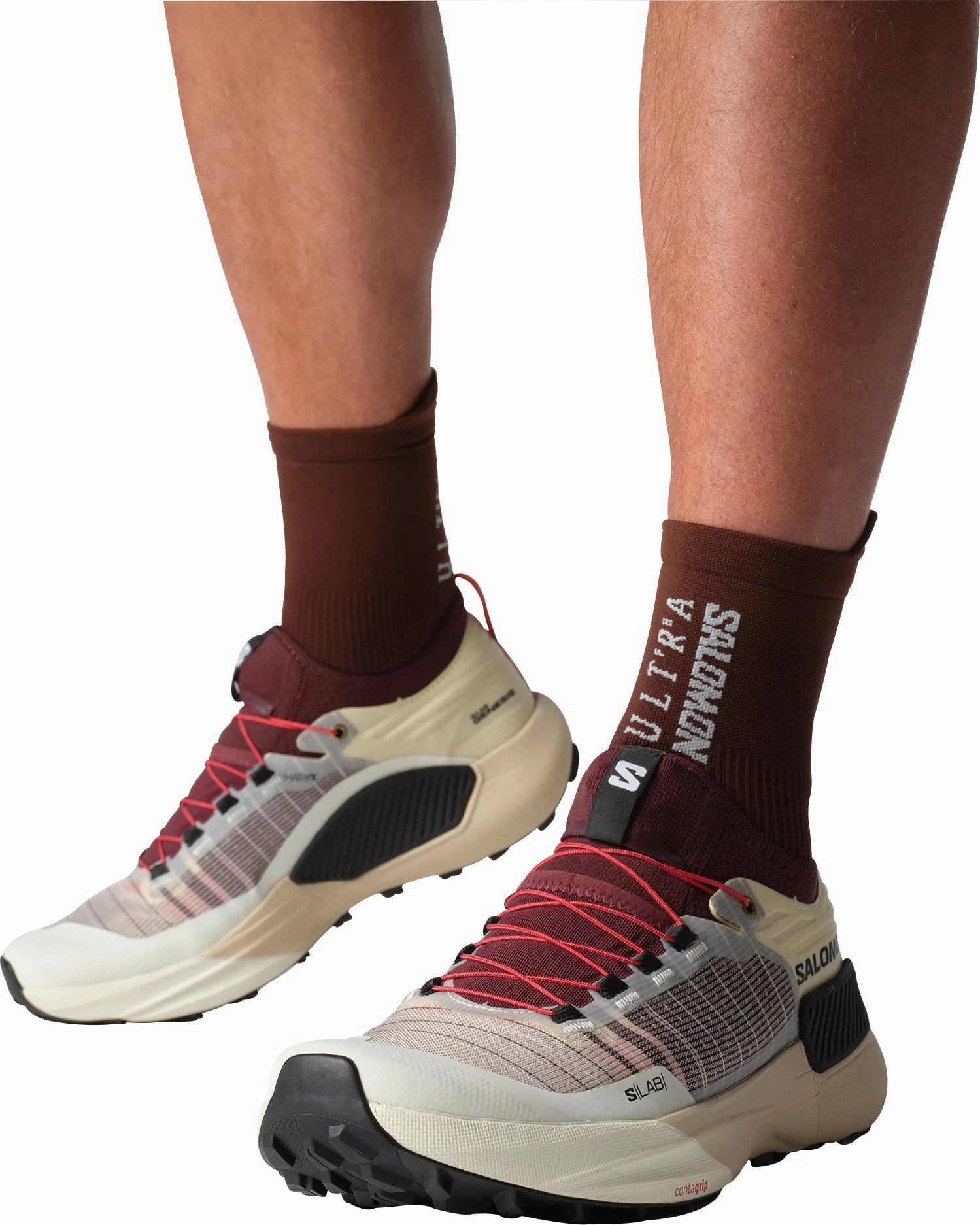 Salomon S/Lab Genesis Trail Running Shoes - Cream Outdoor Trek Sneakers