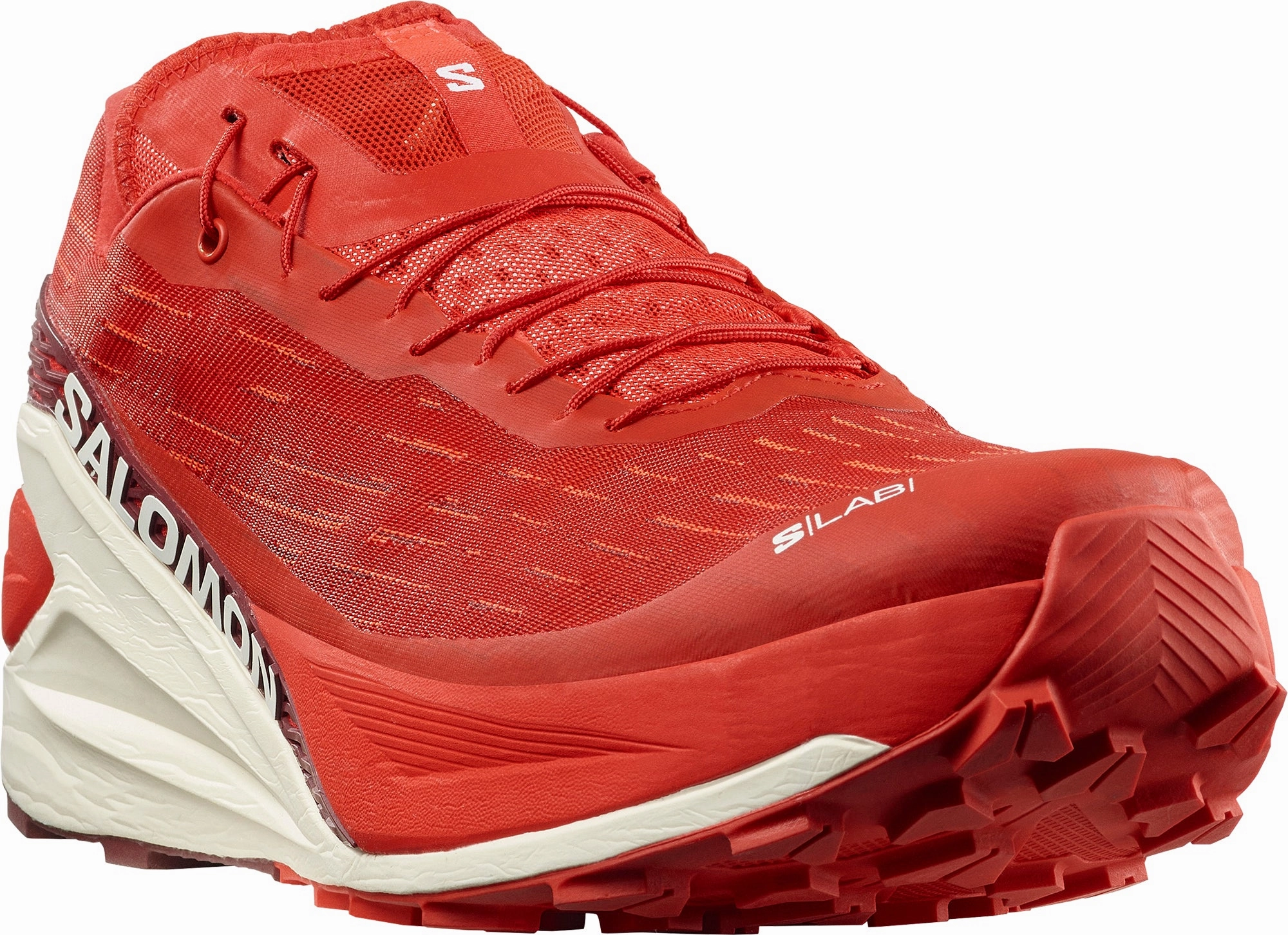 Salomon S/Lab Pulsar 4 Mens Trail Running Shoes - Red Outdoor Trek Sneakers