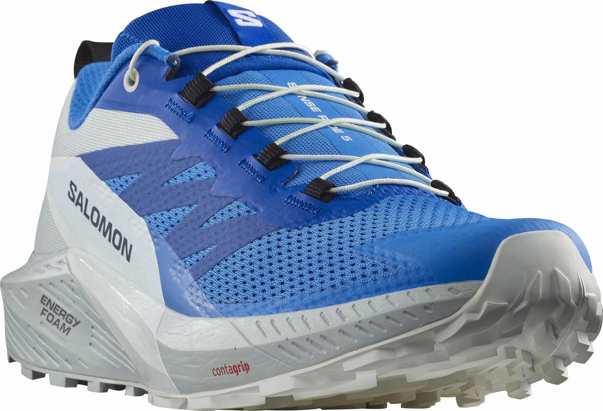 Salomon Sense Ride 5 Mens Trail Running Shoes - Blue Advanced Grip Runners