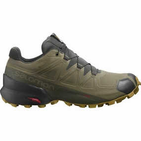 Salomon Speedcross 5 GORE-TEX Mens Trail Running Shoes - Green Salomon footwear designs