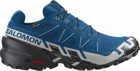 Salomon Speedcross 6 GORE-TEX Mens Trail Running Shoes - Blue Salomon shoe styles