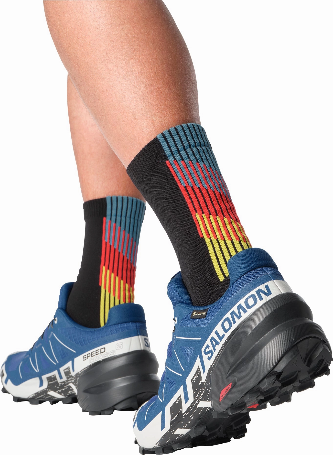 Salomon Speedcross 6 GORE-TEX Mens Trail Running Shoes - Blue Outdoor Trek Sneakers