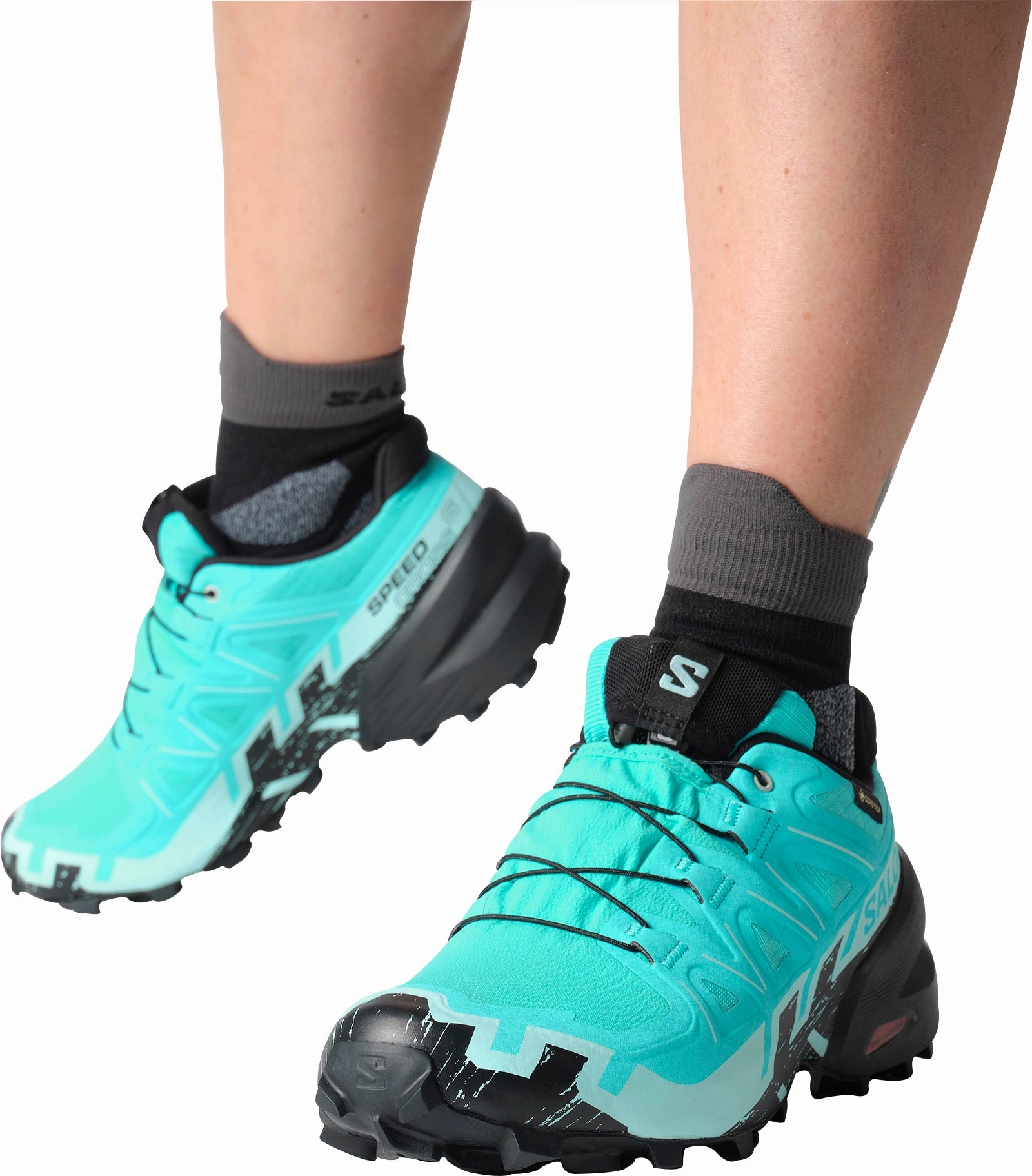 Salomon Speedcross 6 GORE-TEX Womens Trail Running Shoes - Blue Outdoor Trek Sneakers